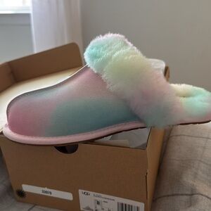 New UGG Women's Scuffette I| Watercolors Shearling Mule Slippers